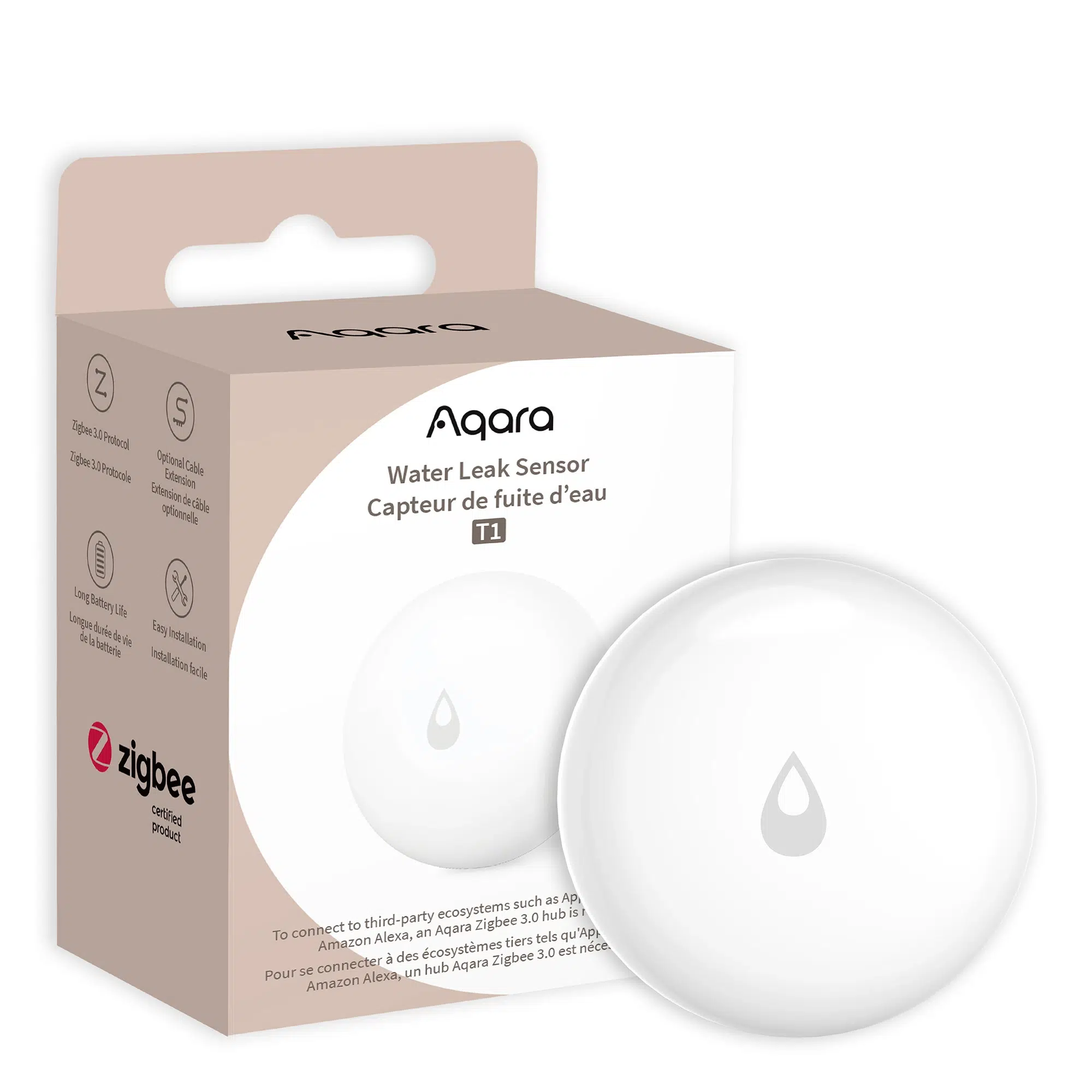 Aqara Water Leak Sensor T1 חיישן דליפת מים